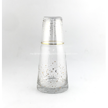 Clear glass pitcher set